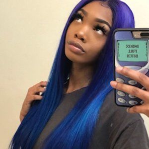Ombre Blue Wig
